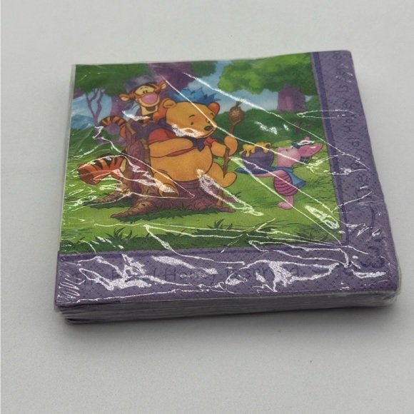 Disney's Winnie The Pooh "Pooh's Grand Day" 16 Count Vintage Napkins SEALED NEW - Picture 1 of 4